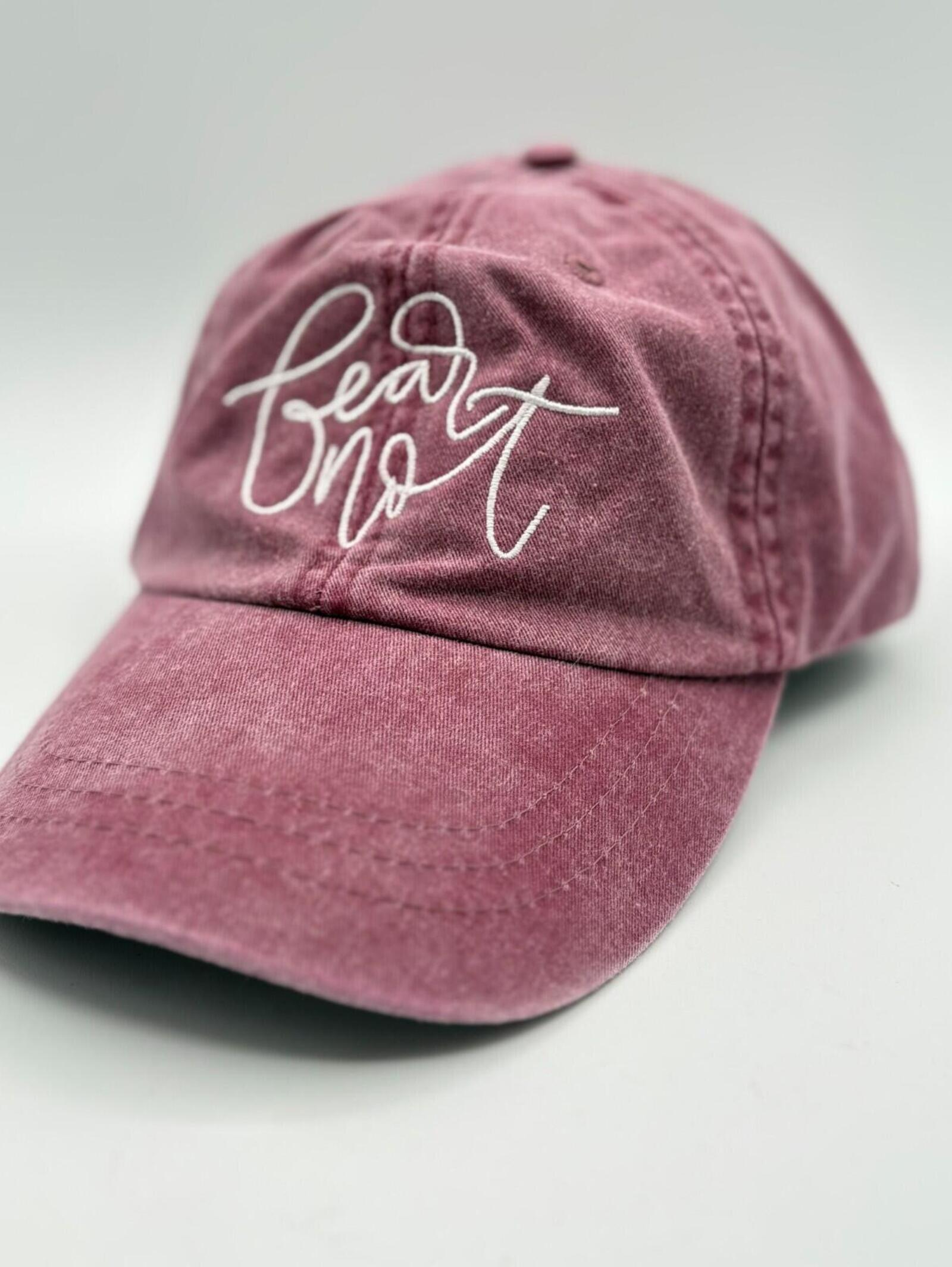 Adams Brand Distressed Fear Not Mauve Adjustable Cap